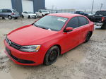 2013 Volkswagen Jetta Se Red vin: 3VWDP7AJ3DM218690