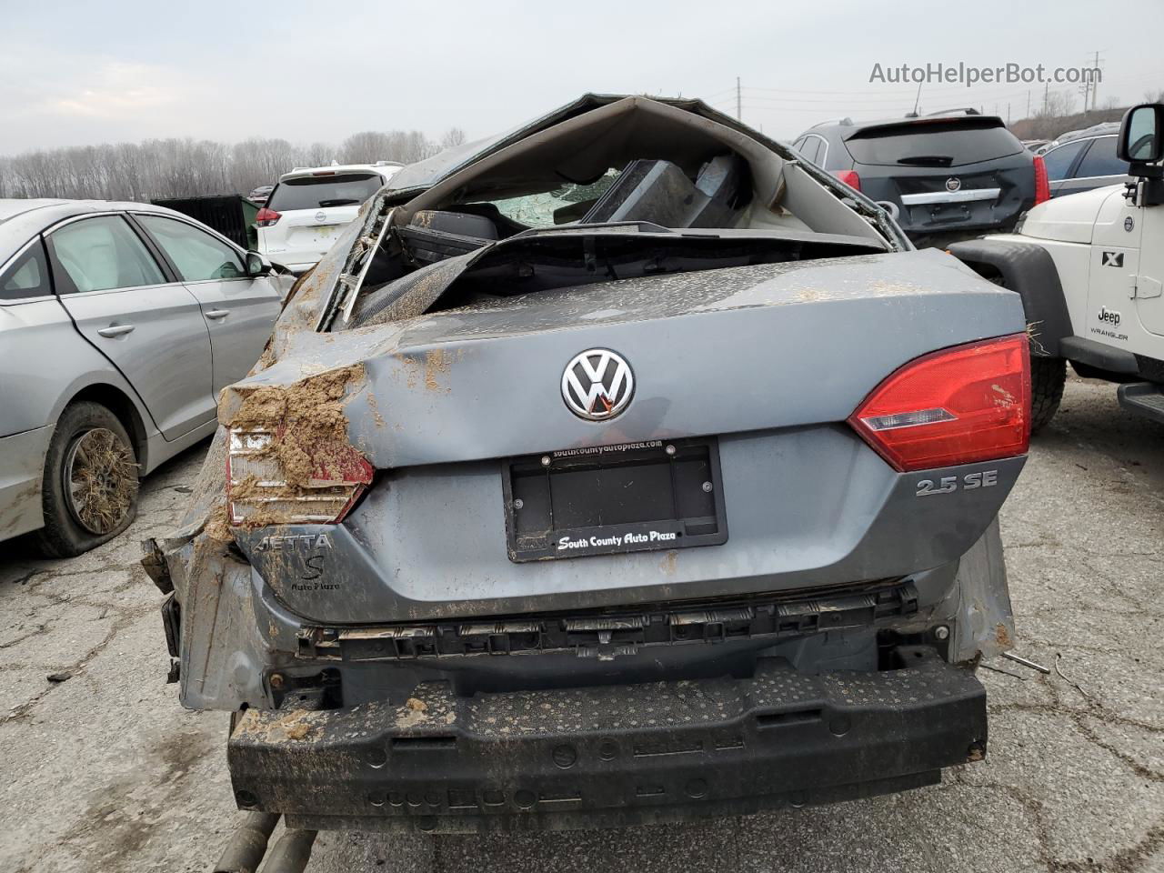 2013 Volkswagen Jetta Se Gray vin: 3VWDP7AJ3DM243914