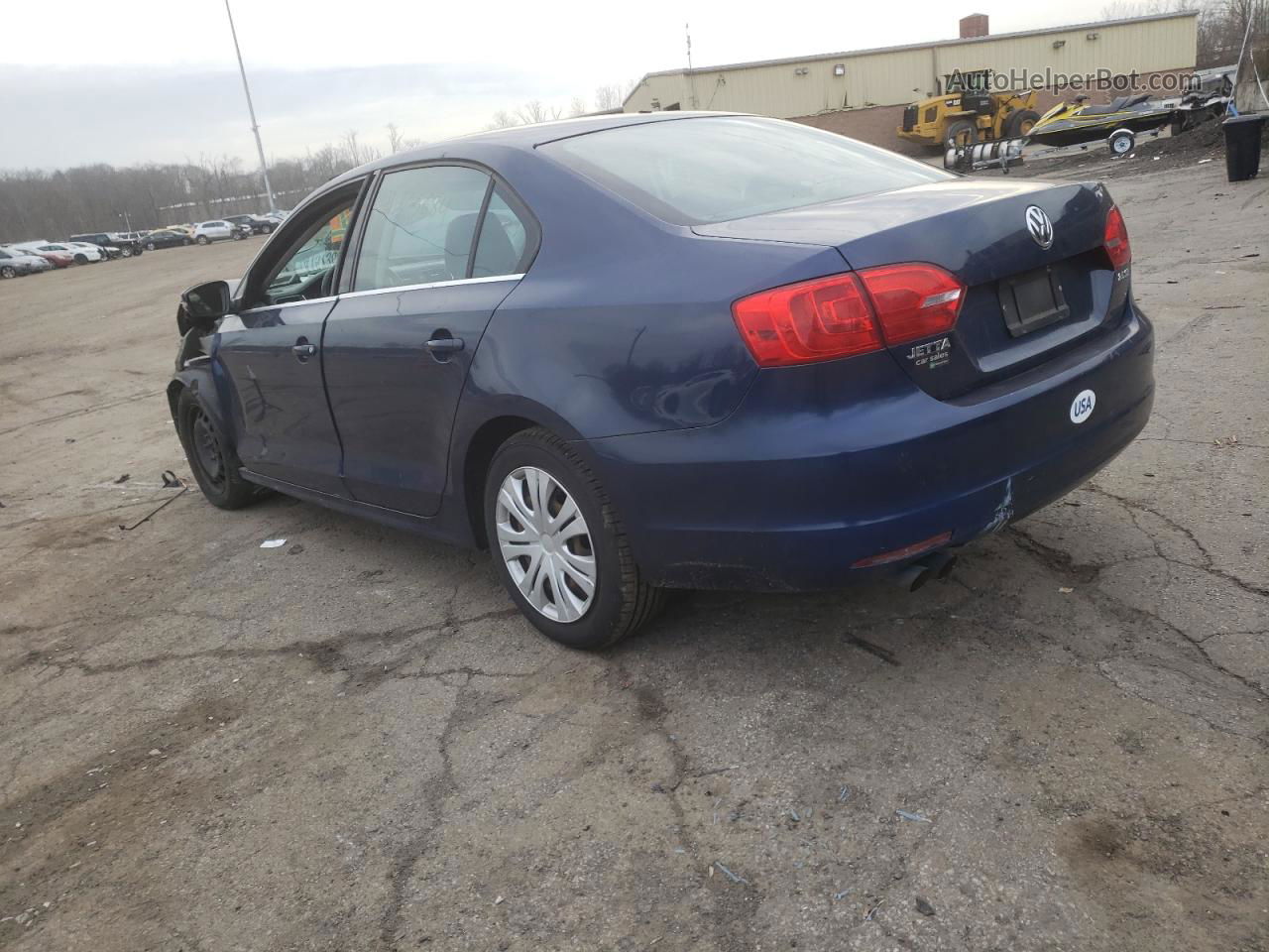 2013 Volkswagen Jetta Se Blue vin: 3VWDP7AJ3DM287685