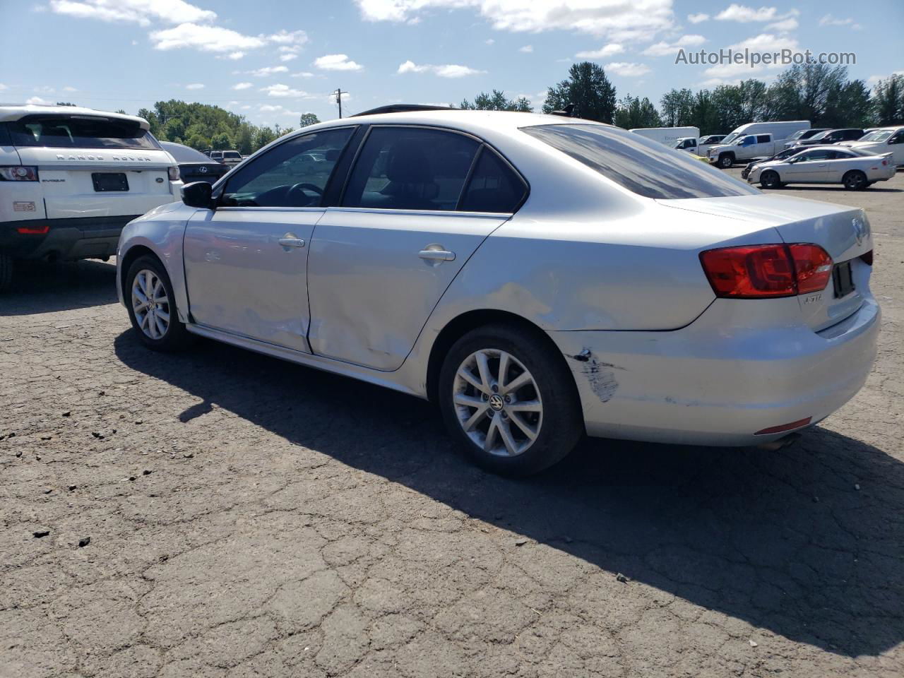 2013 Volkswagen Jetta Se Silver vin: 3VWDP7AJ3DM306896