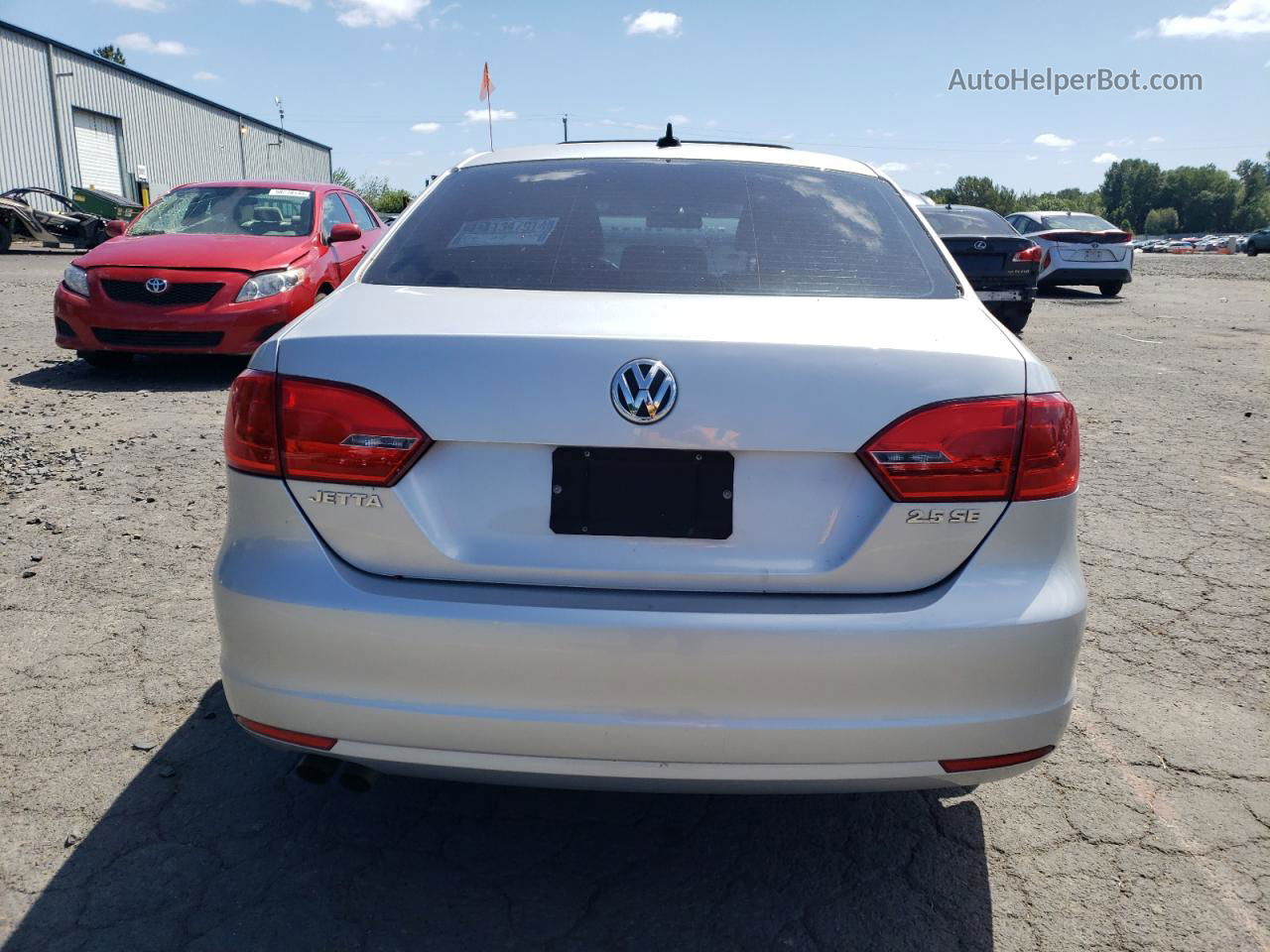 2013 Volkswagen Jetta Se Silver vin: 3VWDP7AJ3DM306896