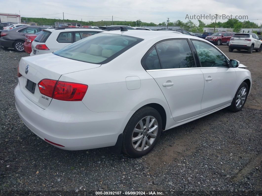 2013 Volkswagen Jetta 2.5l Se White vin: 3VWDP7AJ3DM363132