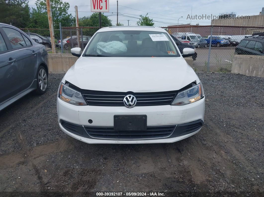 2013 Volkswagen Jetta 2.5l Se White vin: 3VWDP7AJ3DM363132