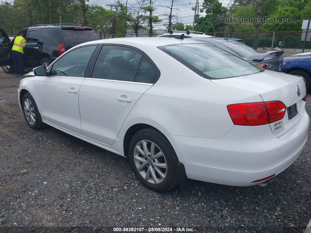 2013 Volkswagen Jetta 2.5l Se White vin: 3VWDP7AJ3DM363132