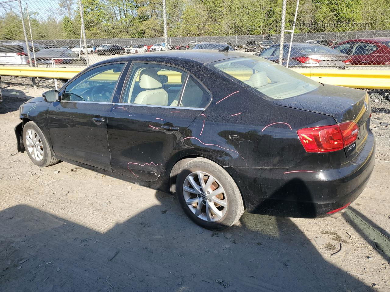 2013 Volkswagen Jetta Se Black vin: 3VWDP7AJ3DM376432