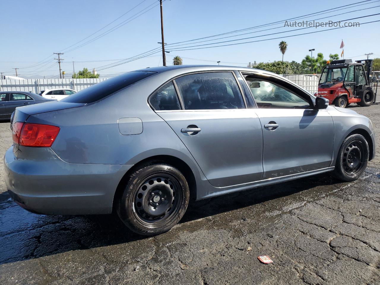 2013 Volkswagen Jetta Se Gray vin: 3VWDP7AJ3DM415228