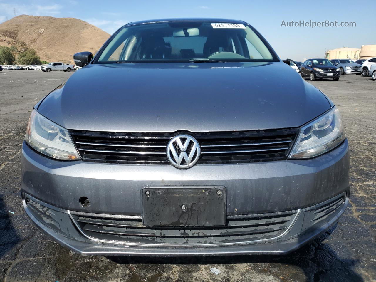 2013 Volkswagen Jetta Se Gray vin: 3VWDP7AJ3DM415228