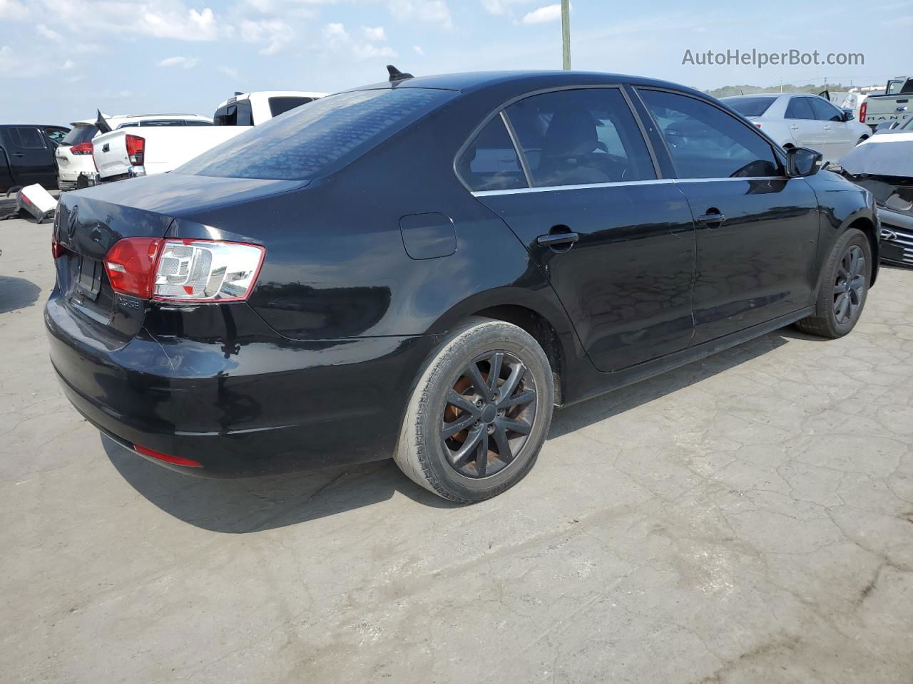 2013 Volkswagen Jetta Se Black vin: 3VWDP7AJ3DM429582