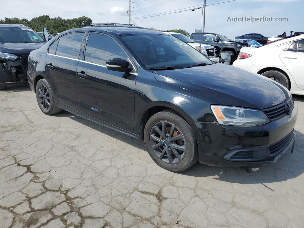 2013 Volkswagen Jetta Se Black vin: 3VWDP7AJ3DM429582