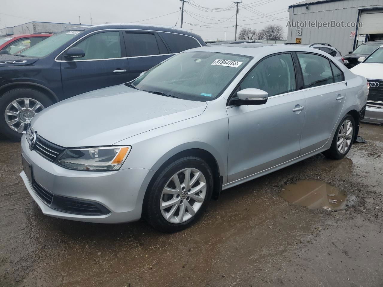 2013 Volkswagen Jetta Se Silver vin: 3VWDP7AJ3DM447919