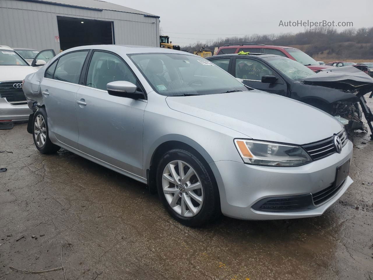 2013 Volkswagen Jetta Se Silver vin: 3VWDP7AJ3DM447919