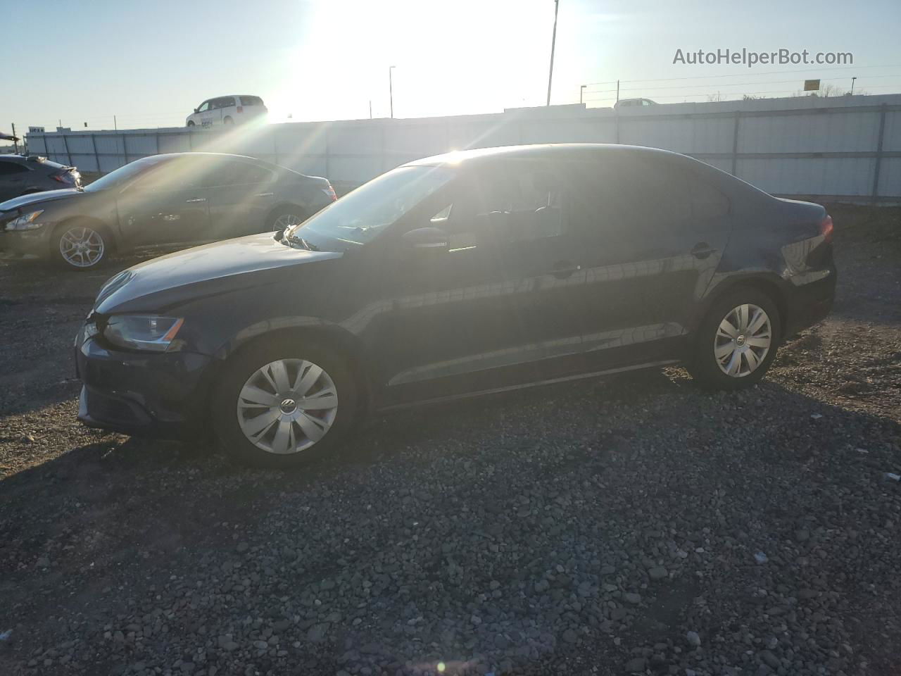 2012 Volkswagen Jetta Se Blue vin: 3VWDP7AJ4CM087400