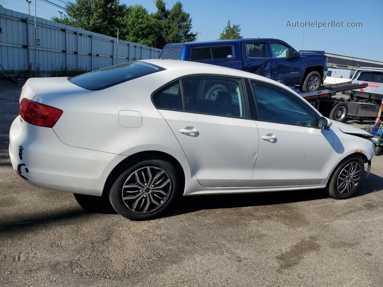 2012 Volkswagen Jetta Se White vin: 3VWDP7AJ4CM111372