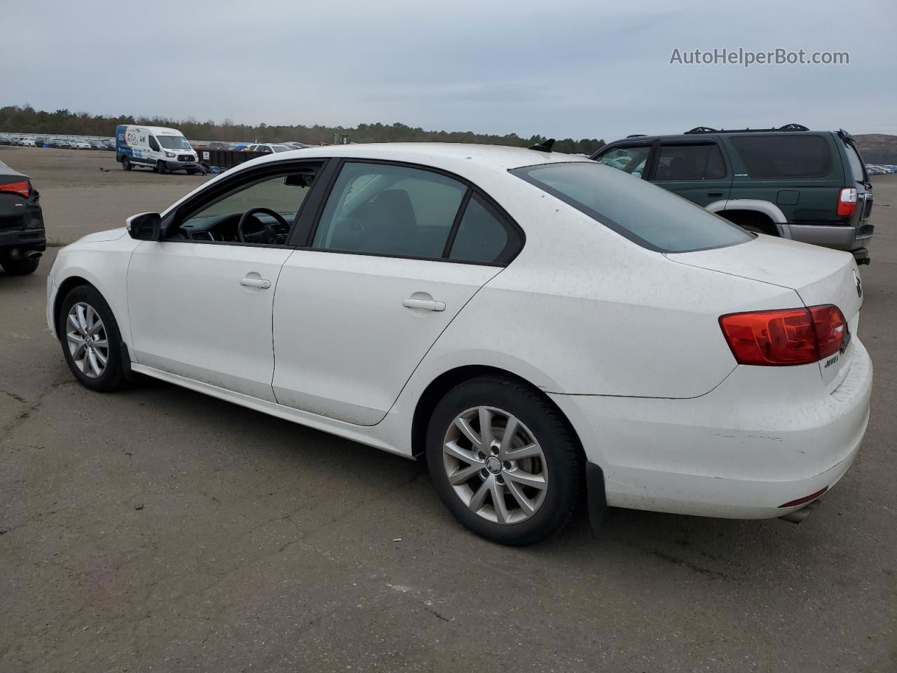 2012 Volkswagen Jetta Se White vin: 3VWDP7AJ4CM300121