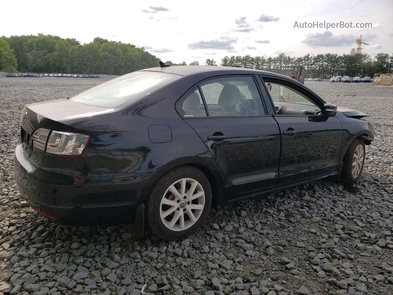 2012 Volkswagen Jetta Se Black vin: 3VWDP7AJ4CM300314