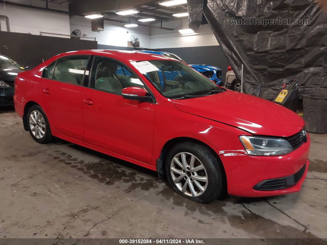 2012 Volkswagen Jetta 2.5l Se Red vin: 3VWDP7AJ4CM309675