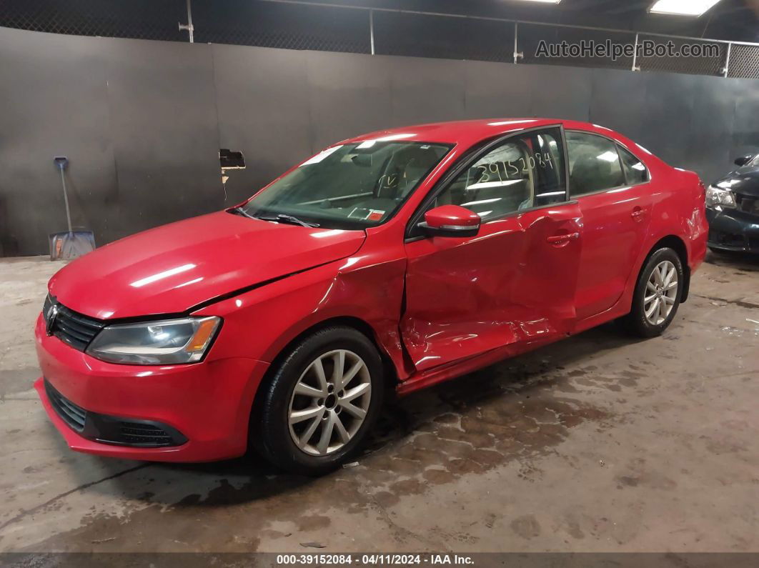 2012 Volkswagen Jetta 2.5l Se Красный vin: 3VWDP7AJ4CM309675