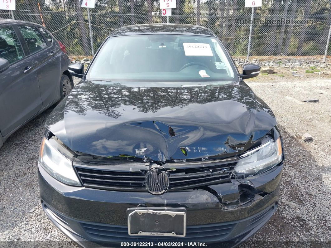 2012 Volkswagen Jetta 2.5l Se Black vin: 3VWDP7AJ4CM312186