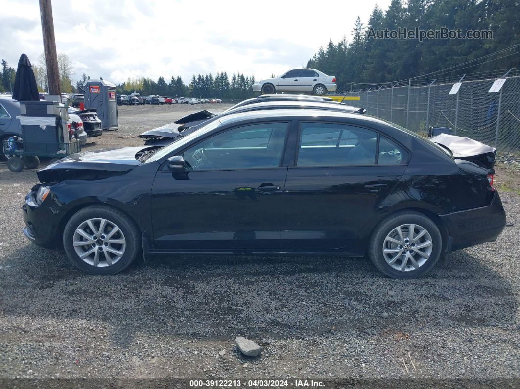 2012 Volkswagen Jetta 2.5l Se Black vin: 3VWDP7AJ4CM312186