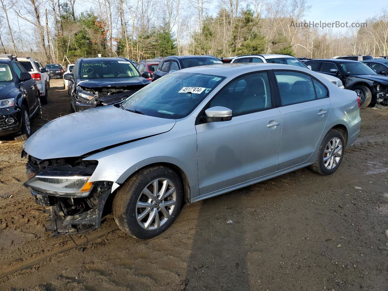 2012 Volkswagen Jetta Se Gray vin: 3VWDP7AJ4CM324841