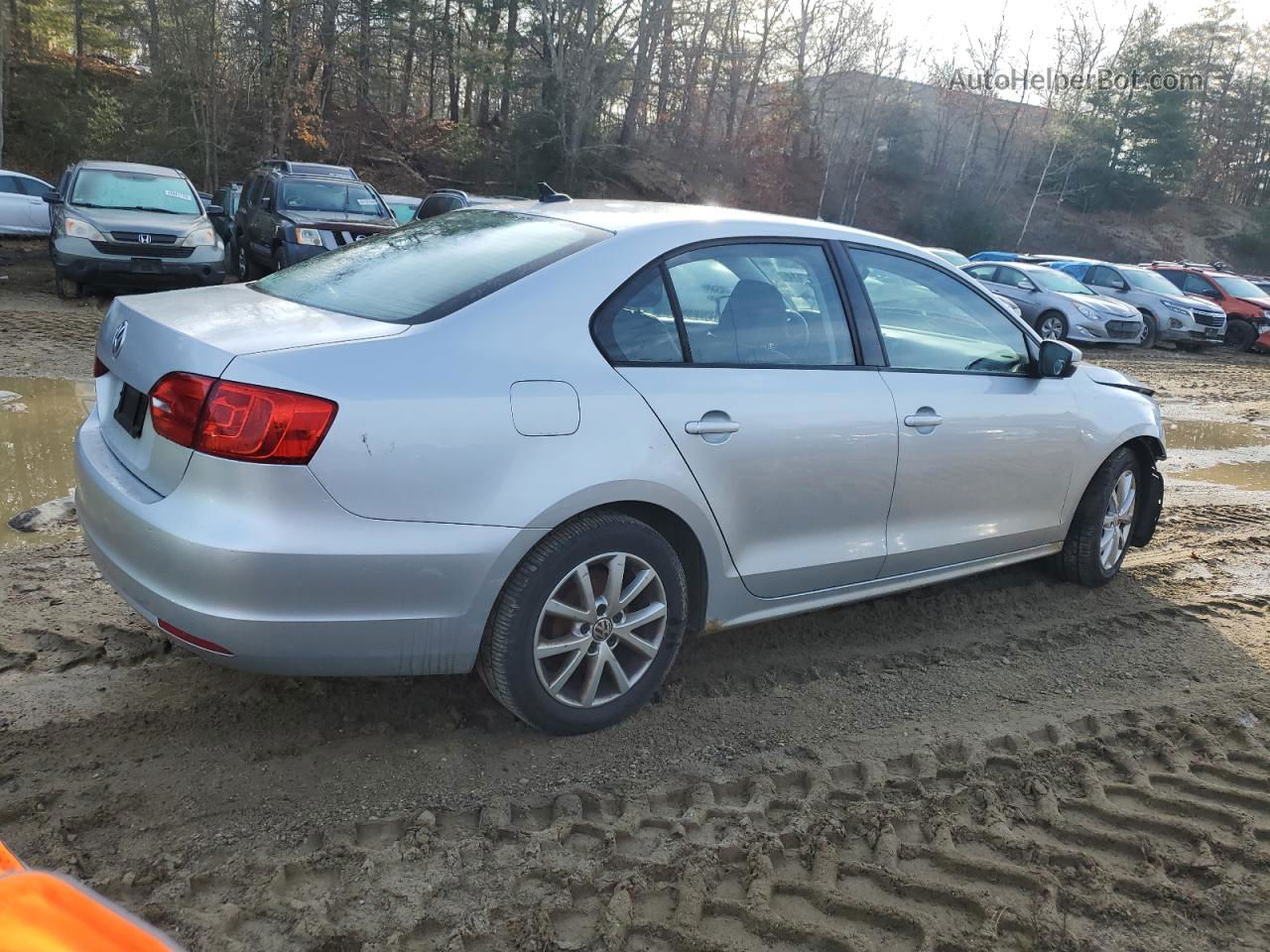 2012 Volkswagen Jetta Se Gray vin: 3VWDP7AJ4CM324841