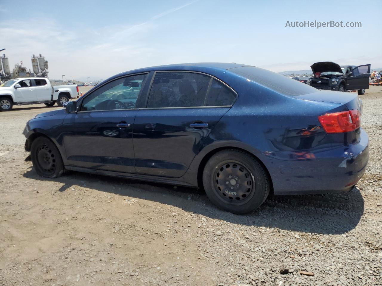 2012 Volkswagen Jetta Se Blue vin: 3VWDP7AJ4CM333085