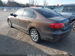 2012 Volkswagen Jetta 2.5l Se Brown vin: 3VWDP7AJ4CM353613