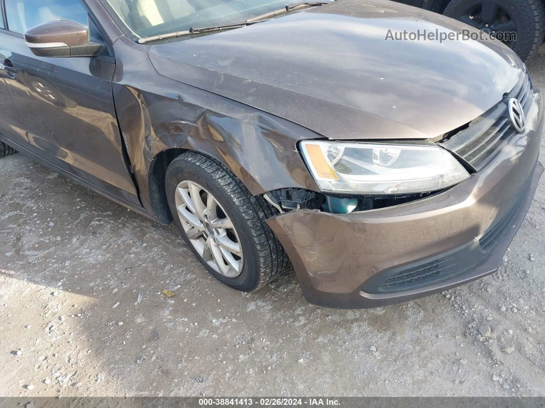 2012 Volkswagen Jetta 2.5l Se Brown vin: 3VWDP7AJ4CM353613