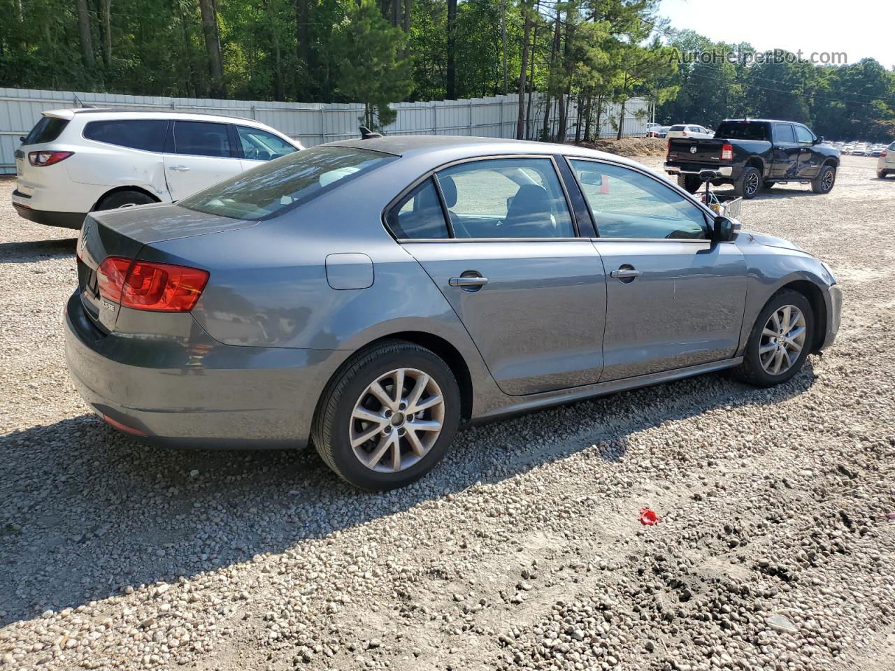 2012 Volkswagen Jetta Se Gray vin: 3VWDP7AJ4CM367740