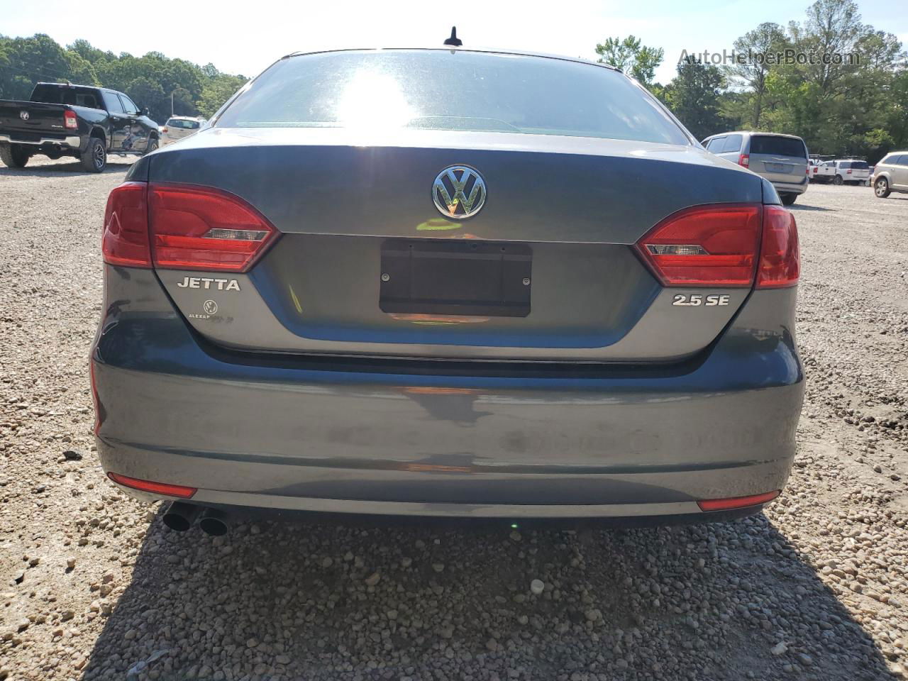 2012 Volkswagen Jetta Se Gray vin: 3VWDP7AJ4CM367740