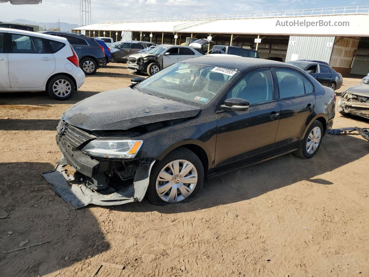 2012 Volkswagen Jetta Se Black vin: 3VWDP7AJ4CM370265