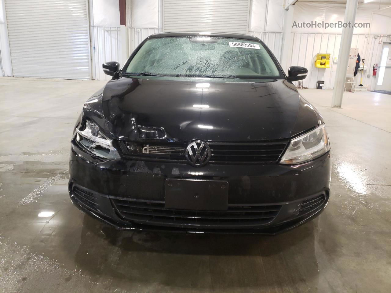 2012 Volkswagen Jetta Se Black vin: 3VWDP7AJ4CM381153