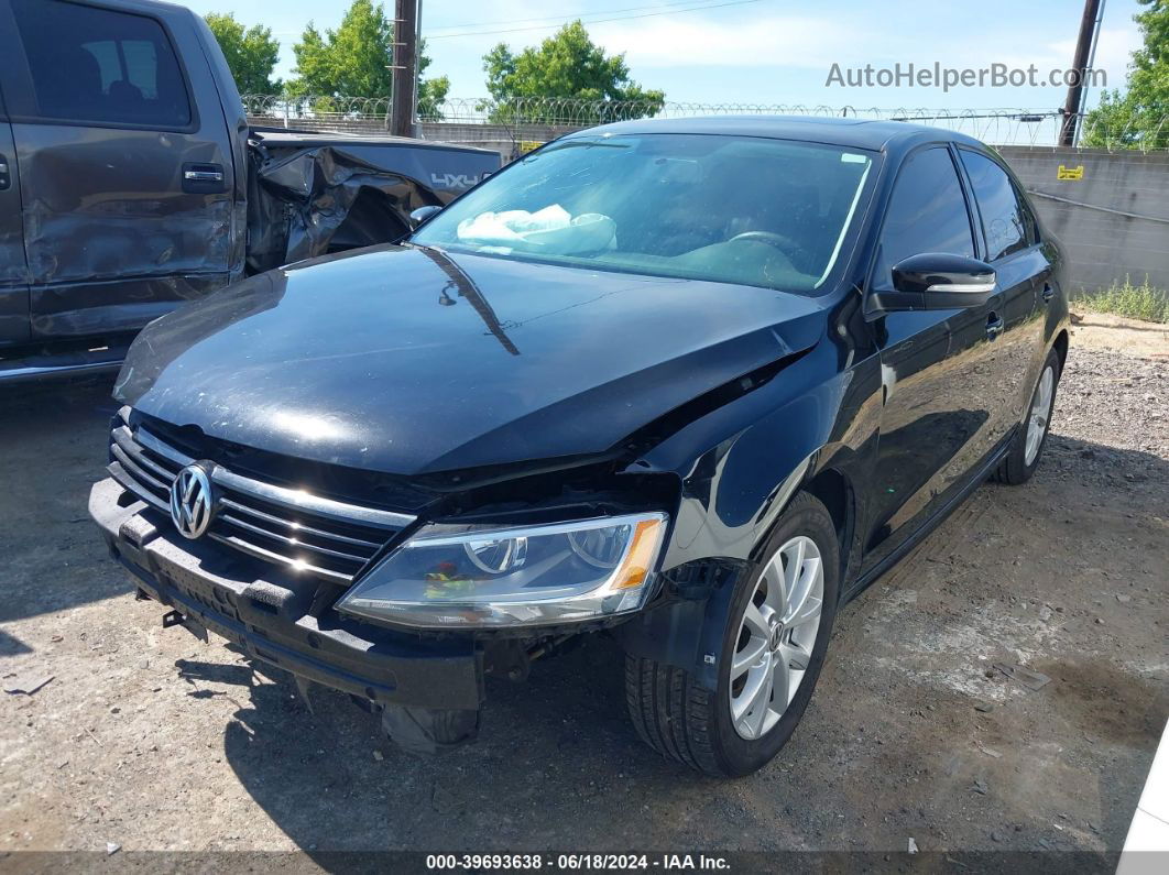 2012 Volkswagen Jetta Se Black vin: 3VWDP7AJ4CM420775