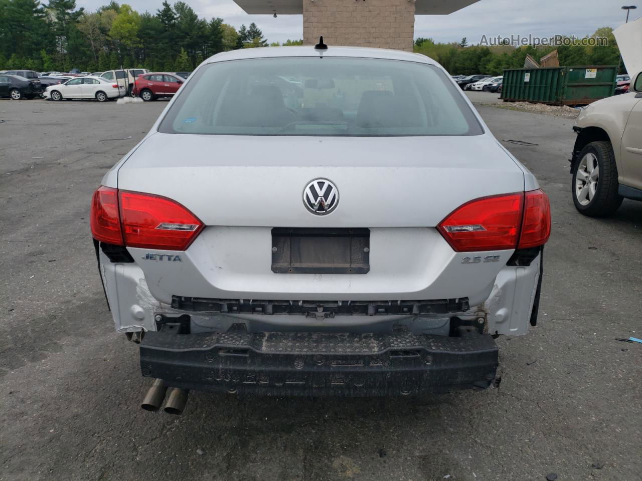 2012 Volkswagen Jetta Se Silver vin: 3VWDP7AJ4CM424602