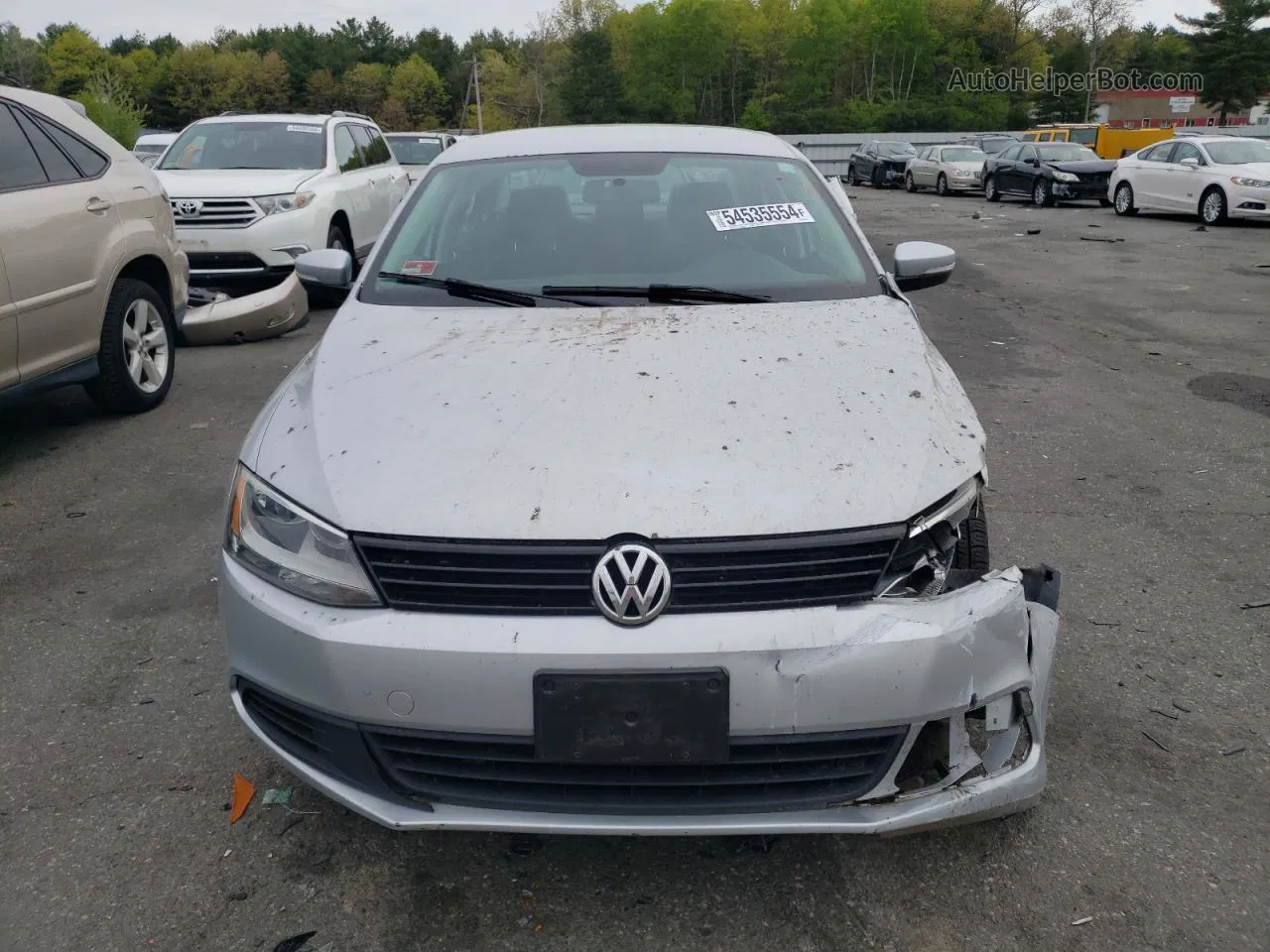 2012 Volkswagen Jetta Se Silver vin: 3VWDP7AJ4CM424602