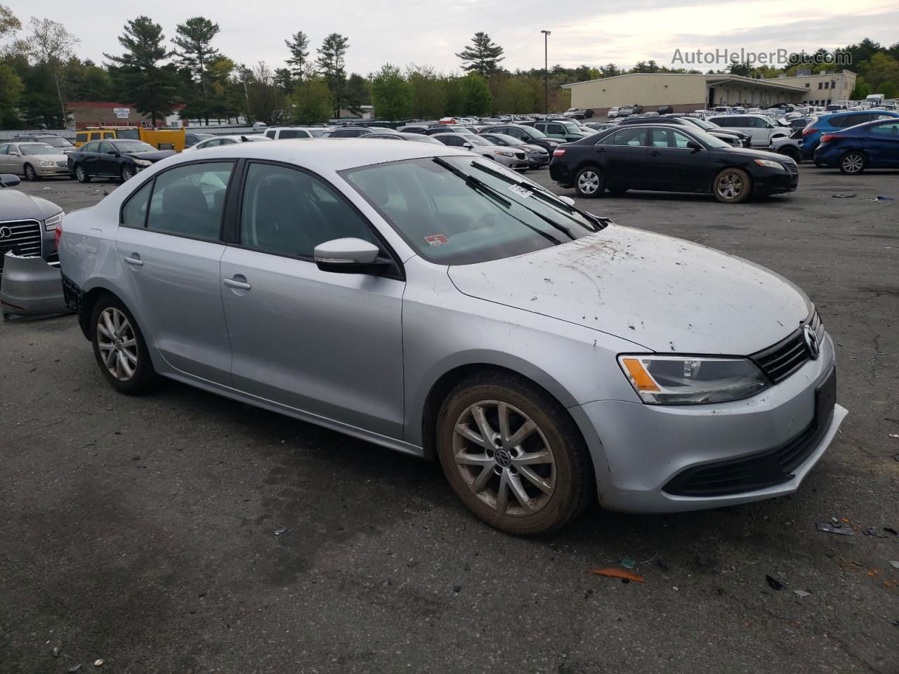 2012 Volkswagen Jetta Se Silver vin: 3VWDP7AJ4CM424602