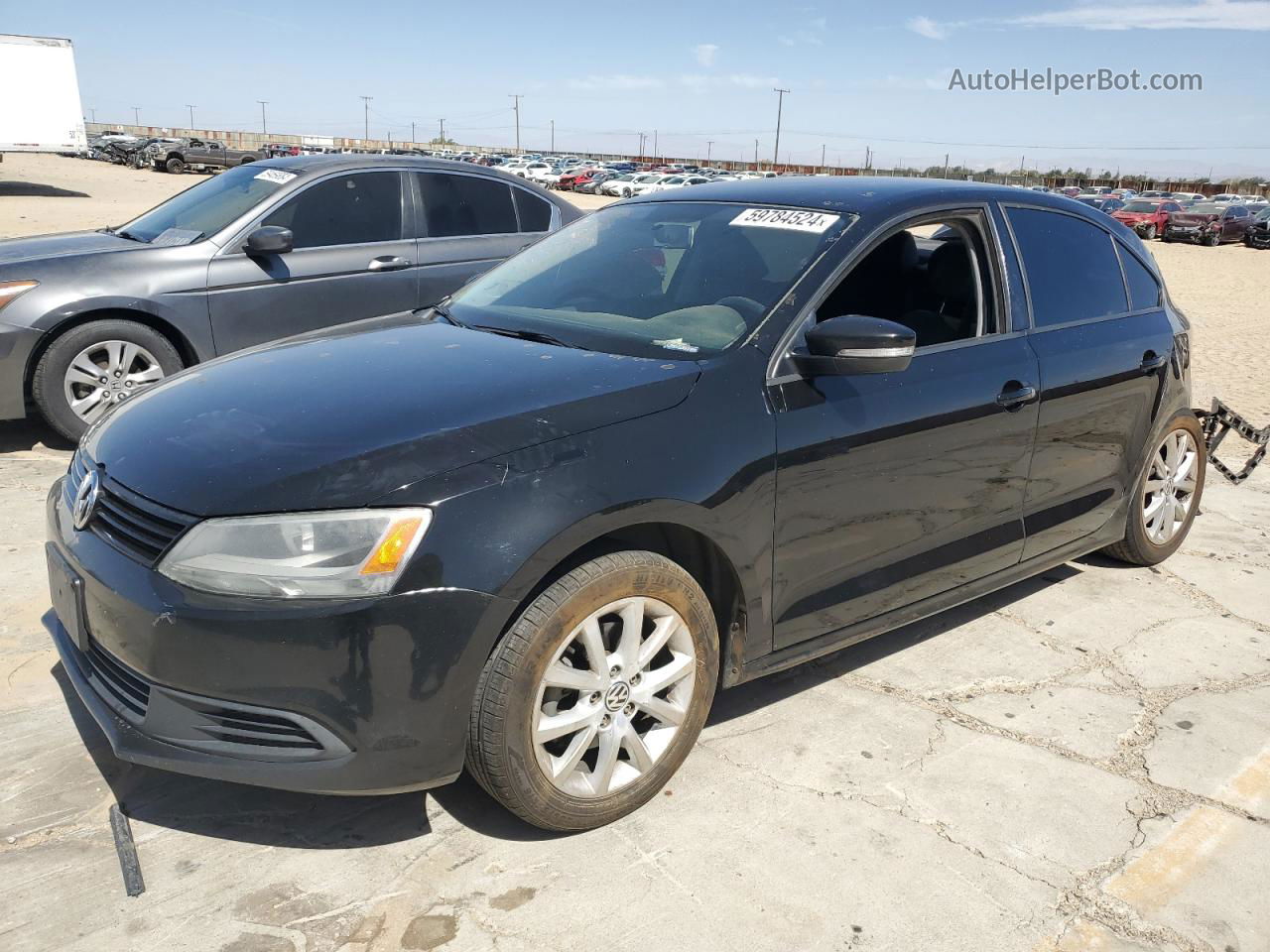 2012 Volkswagen Jetta Se Black vin: 3VWDP7AJ4CM427516