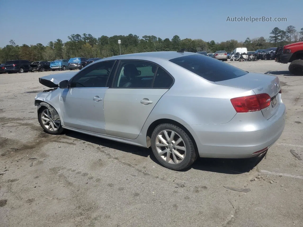 2013 Volkswagen Jetta Se Silver vin: 3VWDP7AJ4DM211182