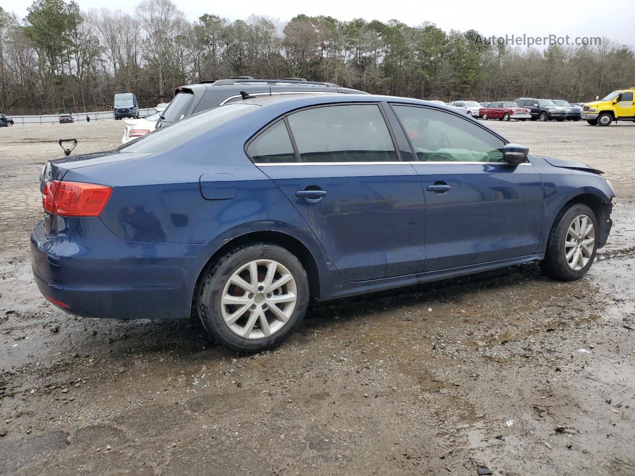 2013 Volkswagen Jetta Se Blue vin: 3VWDP7AJ4DM378285