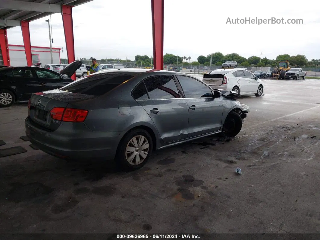 2013 Volkswagen Jetta 2.5l Se Gray vin: 3VWDP7AJ4DM401919