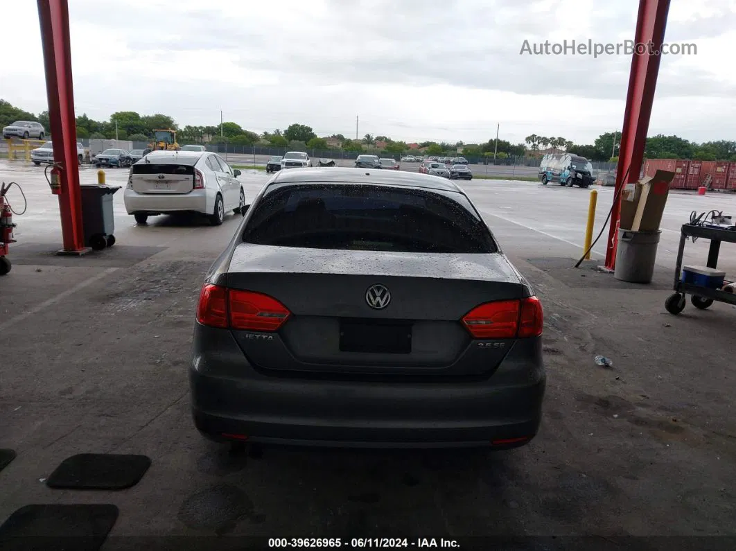 2013 Volkswagen Jetta 2.5l Se Gray vin: 3VWDP7AJ4DM401919