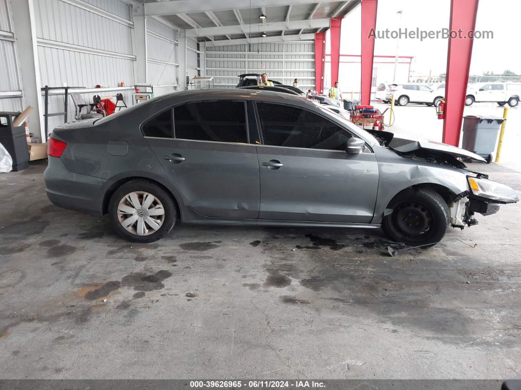 2013 Volkswagen Jetta 2.5l Se Gray vin: 3VWDP7AJ4DM401919