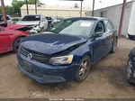 2013 Volkswagen Jetta 2.5l Se Dark Blue vin: 3VWDP7AJ4DM408515