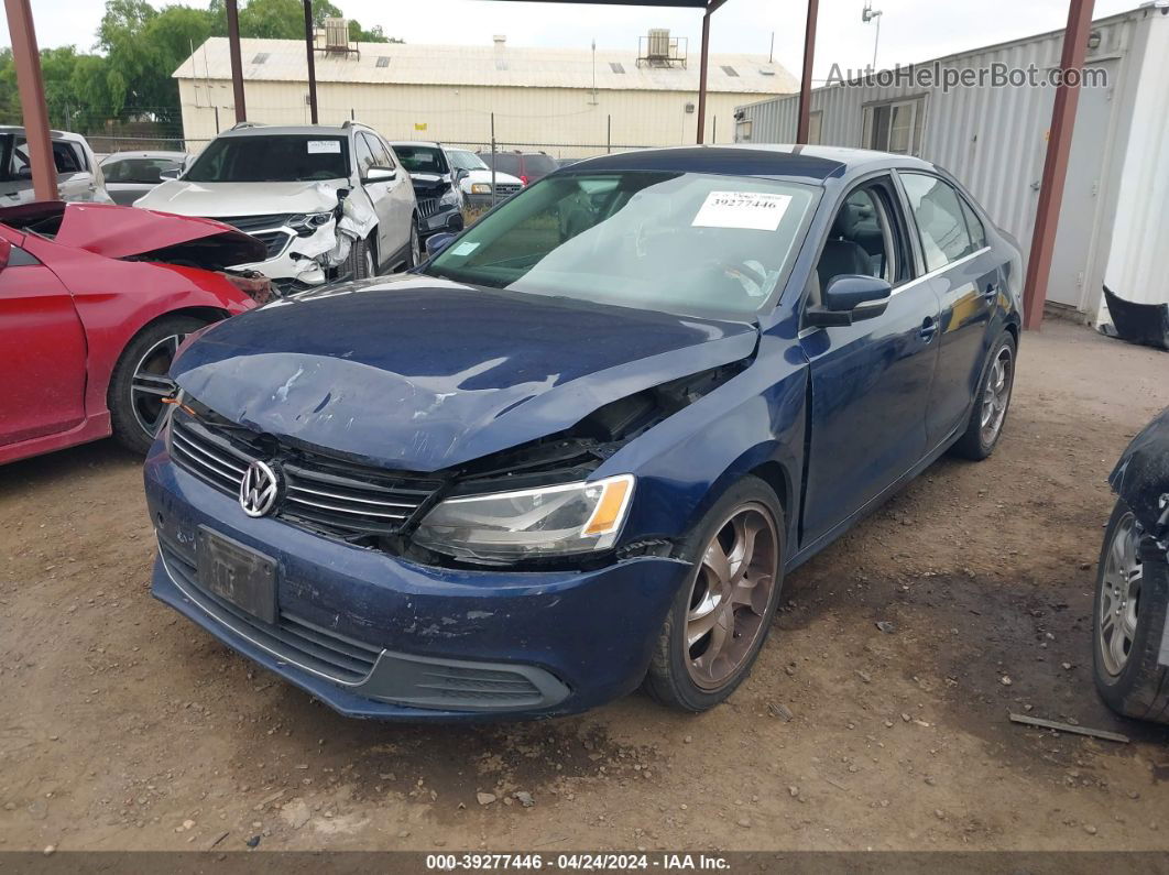 2013 Volkswagen Jetta 2.5l Se Dark Blue vin: 3VWDP7AJ4DM408515