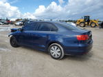 2013 Volkswagen Jetta Se Blue vin: 3VWDP7AJ4DM408689