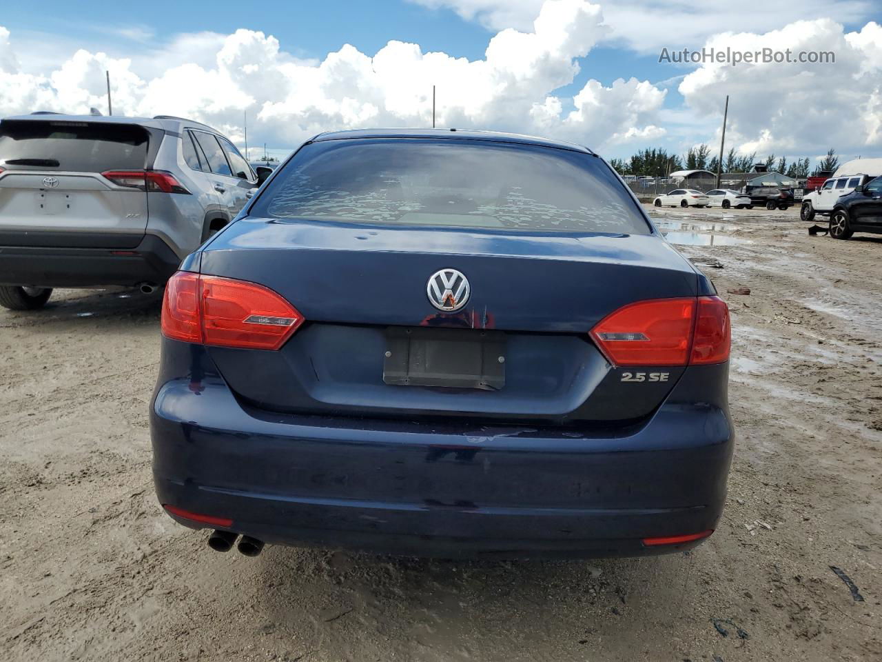 2013 Volkswagen Jetta Se Blue vin: 3VWDP7AJ4DM408689