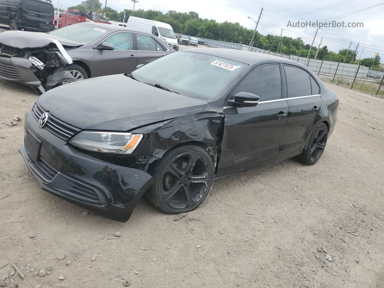 2013 Volkswagen Jetta Se Black vin: 3VWDP7AJ4DM419708