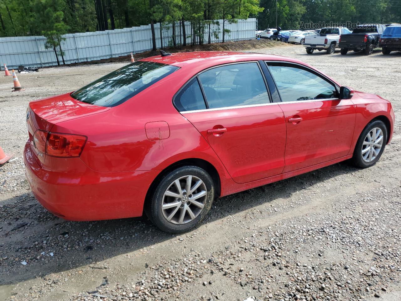 2013 Volkswagen Jetta Se Red vin: 3VWDP7AJ4DM447685