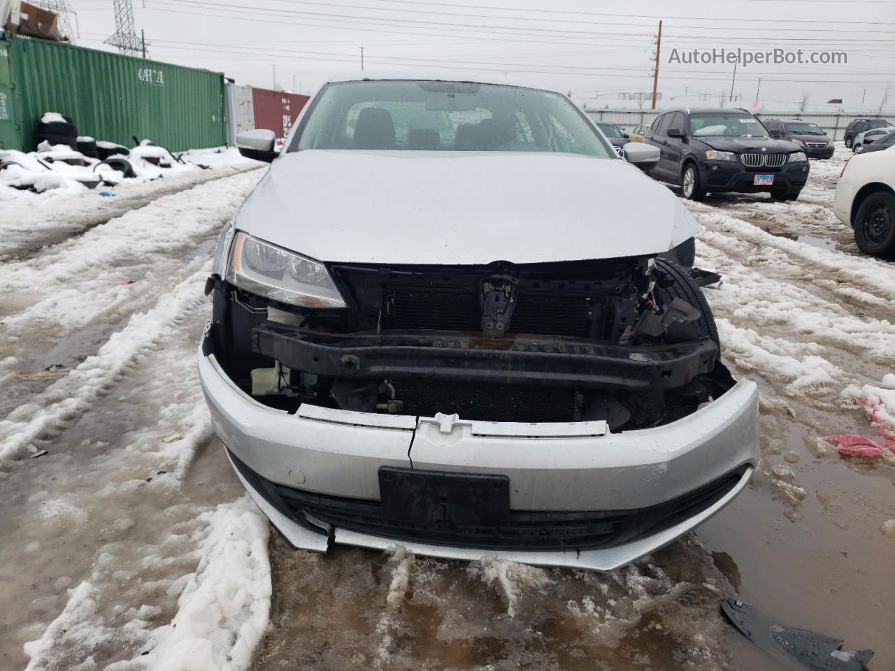 2012 Volkswagen Jetta Se Silver vin: 3VWDP7AJ5CM300936