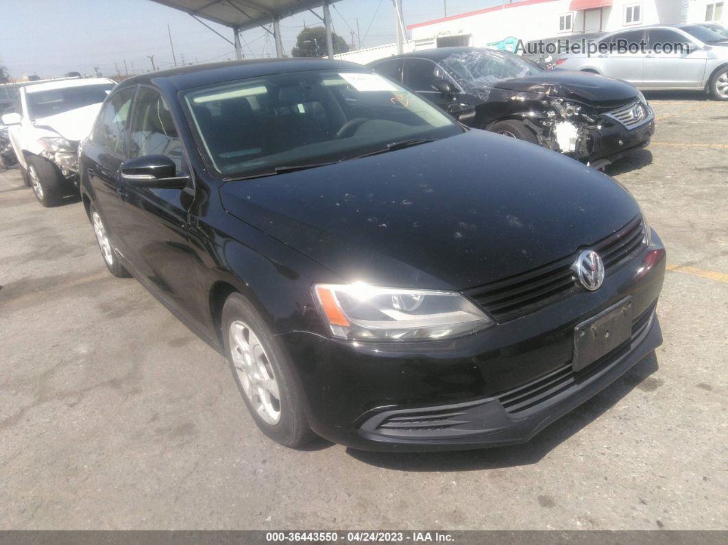 2012 Volkswagen Jetta 2.5l Se Black vin: 3VWDP7AJ5CM301178